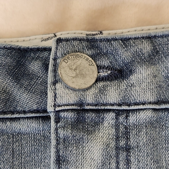 Democracy Ab"solution Embroidered Girlfriend Jeans Size 20W - Picture 11 of 14